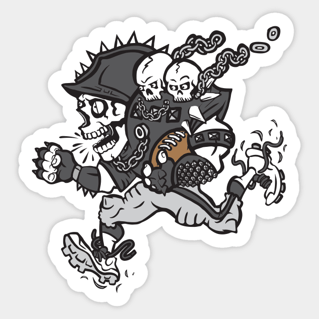 Raiders Football Sticker by stayfrostybro